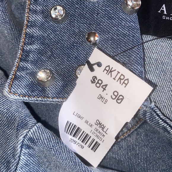 ❣️SOLD❣️Crystal Stud Denim Jacket - Picture 3 of 10